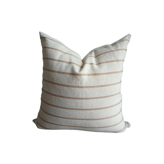 Cojín rayas beige